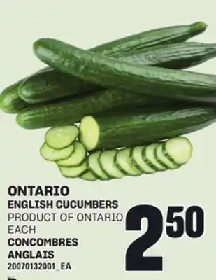 Independent City Market ENGLISH CUCUMBERS offer