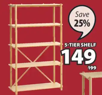 JYSK VANDSTED 5-Tier Shelf offer