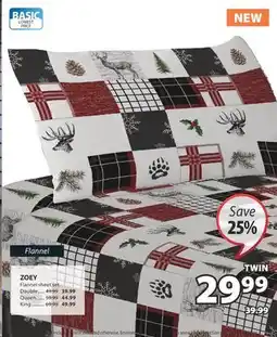 JYSK ZOEY Flannel sheet set offer