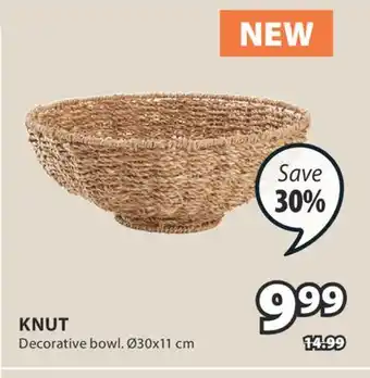 JYSK KNUT Decorative bowl offer