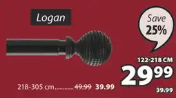 JYSK Logan Single Curtain Rod Kit offer