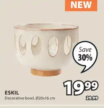 JYSK ESKIL Decorative bowl offer