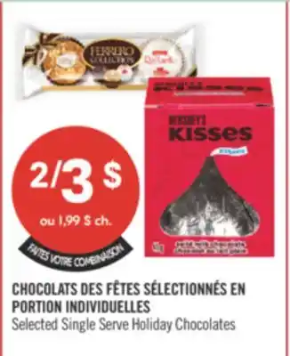 Pharmaprix Selected Single Serve Holiday Chocolates offer