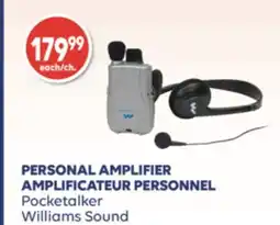 Wellwise by Shoppers AMPLIFICATEUR PERSONNEL Pocketalker Williams Sound offer