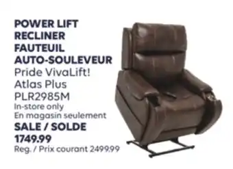 Wellwise by Shoppers FAUTEUIL AUTO-SOULEVEUR Pride VivaLift! Atlas Plus PLR2985M offer