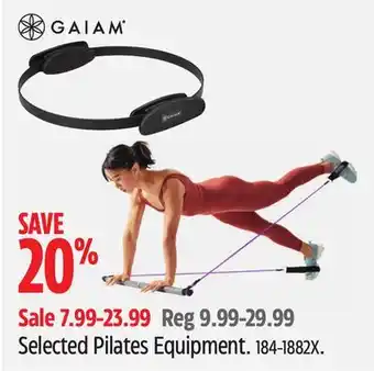 Canadian Tire Gaiam Selected Pilates Equipment offer