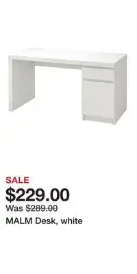 IKEA MALM Desk, white offer