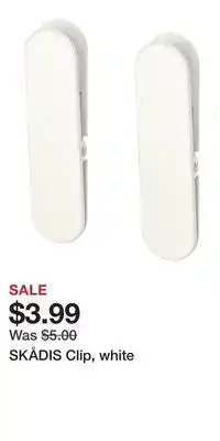 IKEA SKÅDIS Clip, white offer