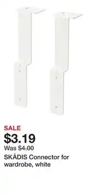 IKEA SKÅDIS Connector for wardrobe, white offer