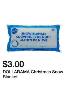 Dollarama DOLLARAMA Christmas Snow Blanket offer