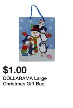 Dollarama DOLLARAMA Large Christmas Gift Bag offer