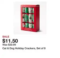 Chapters Indigo Cat & Dog Holiday Crackers, Set of 8 offer