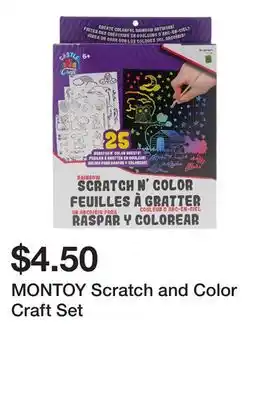 Dollarama MONTOY Scratch and Color Craft Set offer