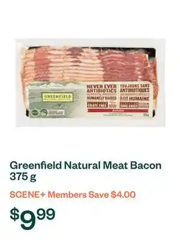 Voilà Greenfield Natural Meat Bacon 375 g offer