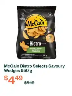 Voilà McCain Bistro Selects Savoury Wedges 650 g offer