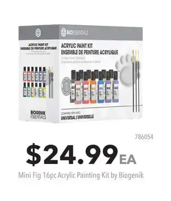 GameStop Mini Fig 16pc Acrylic Painting Kit by Biogenik offer