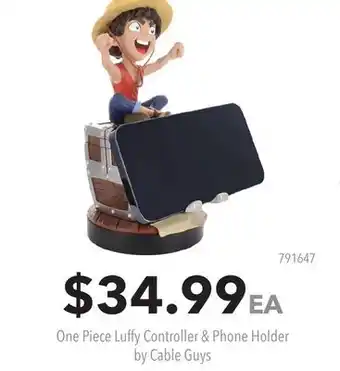 GameStop One Piece Luffy Controller & Phone Holder by Cable Guys offer