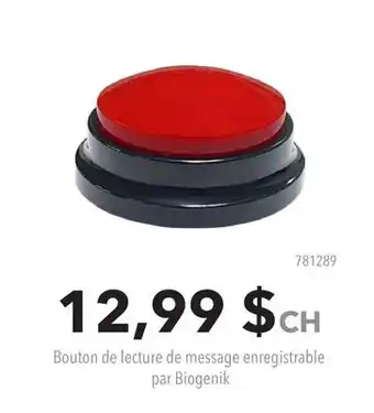 GameStop Bouton de lecture de message enregistrable par Biogenik offer