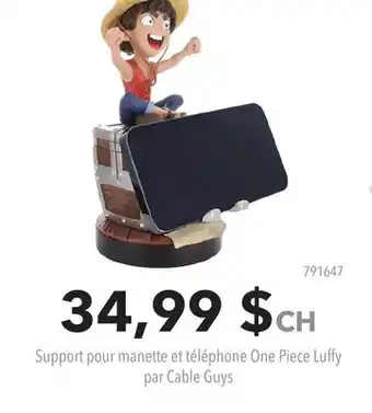 GameStop Support pour manette et téléphone One Piece Luffy par Cable Guys offer