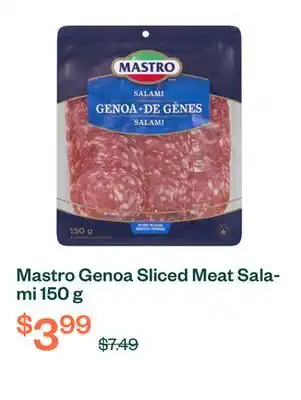 Voilà Mastro Genoa Sliced Meat Salami 150 g offer