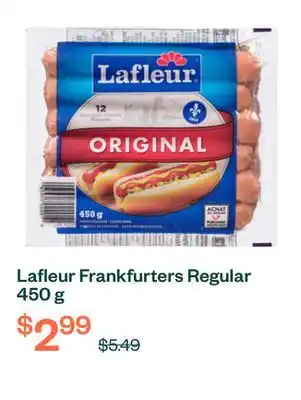 Voilà Lafleur Frankfurters Regular 450 g offer