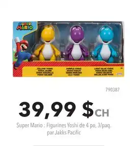 GameStop Super Mario : Figurines Yoshi de 4 po, 3/paq. par Jakks Pacific offer