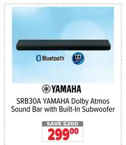 2001 Audio Video SRB30A Dolby Atmos Sound Bar with Built-In Subwoofer offer