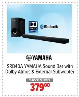 2001 Audio Video SRB40A Sound Bar with Dolby Atmos & External Subwoofer offer