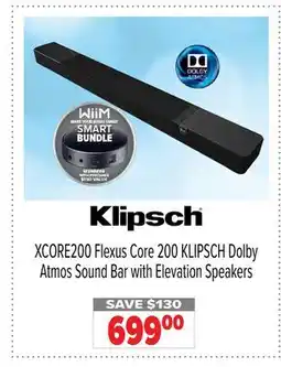 2001 Audio Video XCORE200 Flexus 200 Dolby Atmos Sound Bar with Elevation Speakers offer