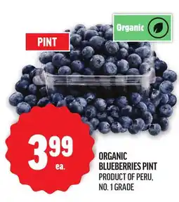 Metro ORGANIC BLUEBERRIES offer
