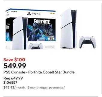 Staples PS5 Console - Fortnite Cobalt Star Bundle offer