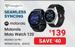 Visions Electronics Motorola Moto Watch 120 offer