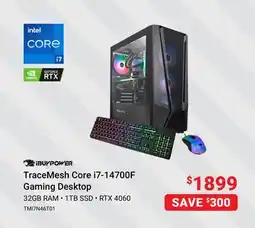 Visions Electronics iBUYPOWER TraceMesh Core i7-14700F Gaming Desktop offer