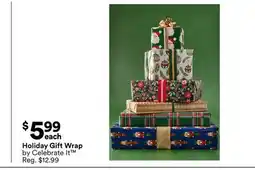 Michaels Holiday Gift Wrap by Celebrate It offer