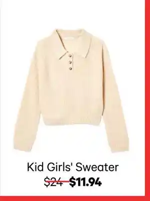 Joe Fresh Kid Girls' Sweater offer