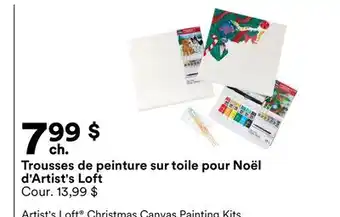 Michaels Trousses de peinture sur toile pour Noël d'Artist's Loft offer