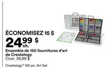 Michaels Ensemble de 150 fournitures d'art de Creatology offer