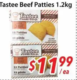 Bestco Food Mart Tastee Beef Patties 1.2 kg offer