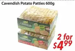 Bestco Food Mart Cavendish Potato Patties 600g offer