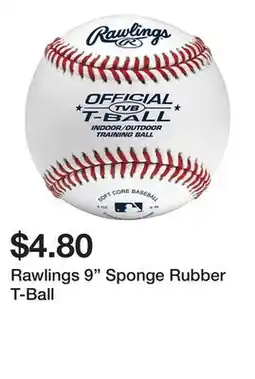 Decathlon Rawlings 9 Sponge Rubber T-Ball offer