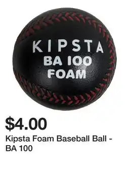 Decathlon Kipsta Foam Baseball Ball - BA 100 offer