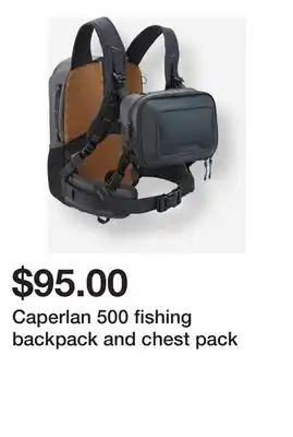 Decathlon Caperlan 500 fishing backpack and chest pack offer