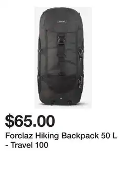 Decathlon Forclaz Hiking Backpack 50 L - Travel 100 offer