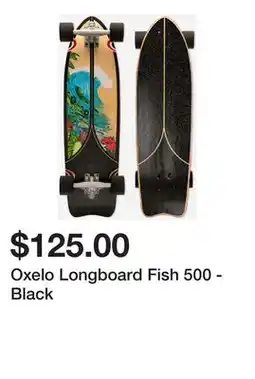 Decathlon Oxelo Longboard Fish 500 - Black offer