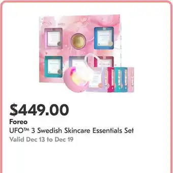 Shoppers Drug Mart UFO 3 Swedish Skincare Essentials Set offer