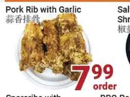 Oceans Fresh Food Market pork rib with garlic offer