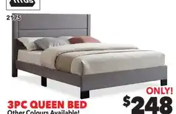 Surplus Furniture Grey Fabric Queen Bed Complete offer