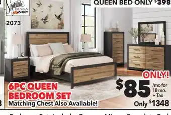 Surplus Furniture Vertani Black & Honey 6-Piece Queen Bedroom offer