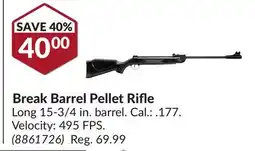 Princess Auto Break Barrel Pellet Rifle offer