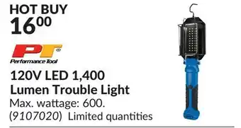 Princess Auto 120V LED 1,400 Lumen Trouble Light offer